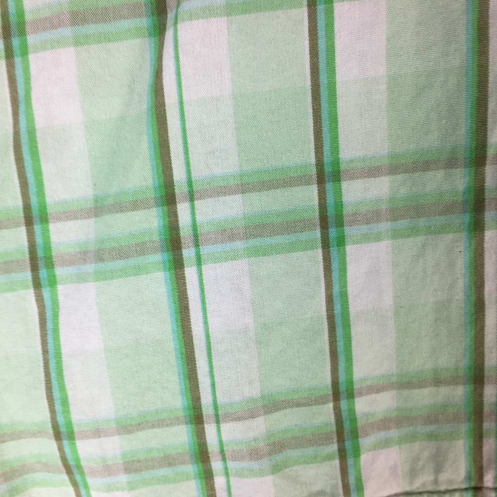 Izod Women Plaid 3/4 Button Down - Picture 3 of 5